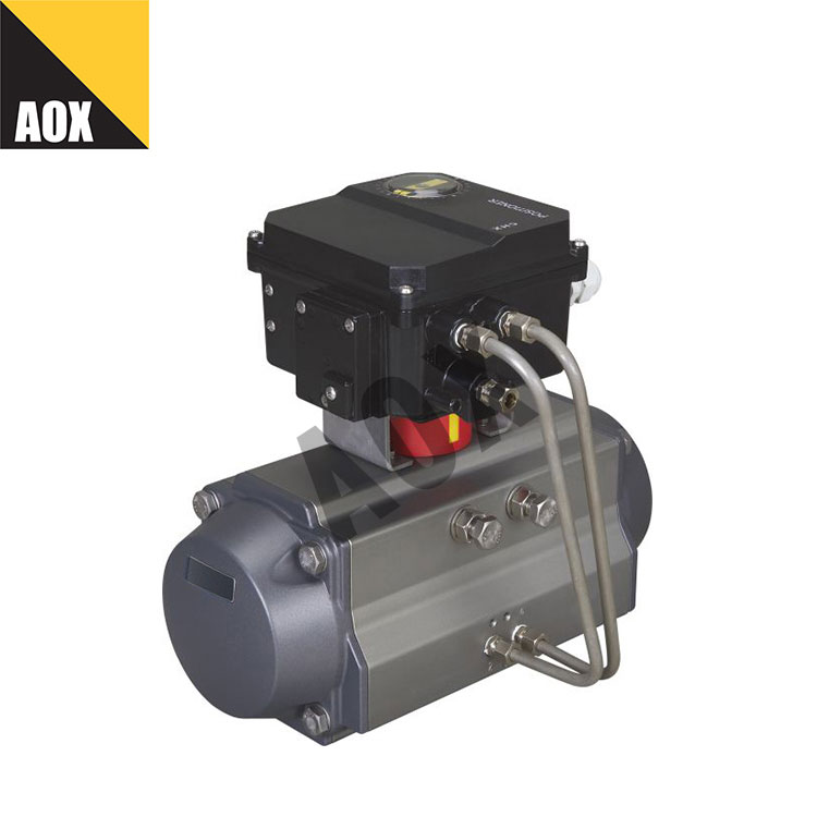 မြင့်သော အရှိန် နှစ်ဆ သရုပ်ဆောင် pneumatic rotary actuator