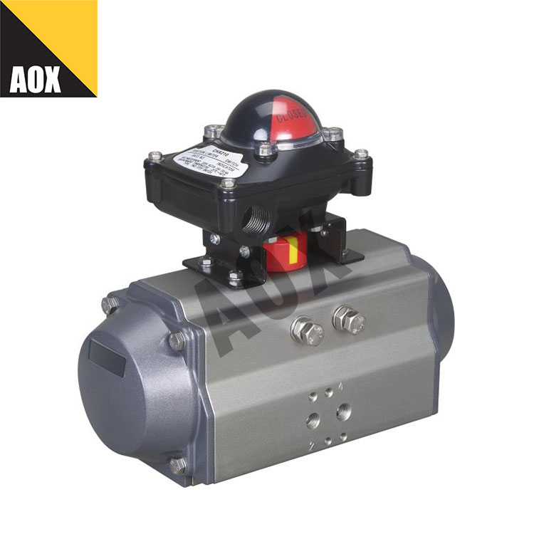 သေးငယ်သော နှစ်ဆ သရုပ်ဆောင် pneumatic rotary actuator