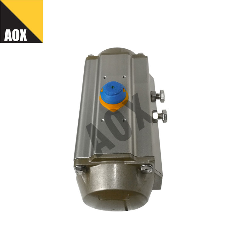 မြင့်သော အရှိန် တခုတည်းသော သရုပ်ဆောင် pneumatic rotary actuator