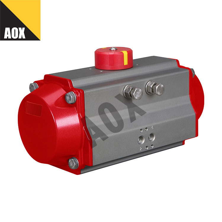 စက်မှုလုပ်ငန်းဆိုင်ရာ နွေဦး ပြန်လာ pneumatic rotary actuator