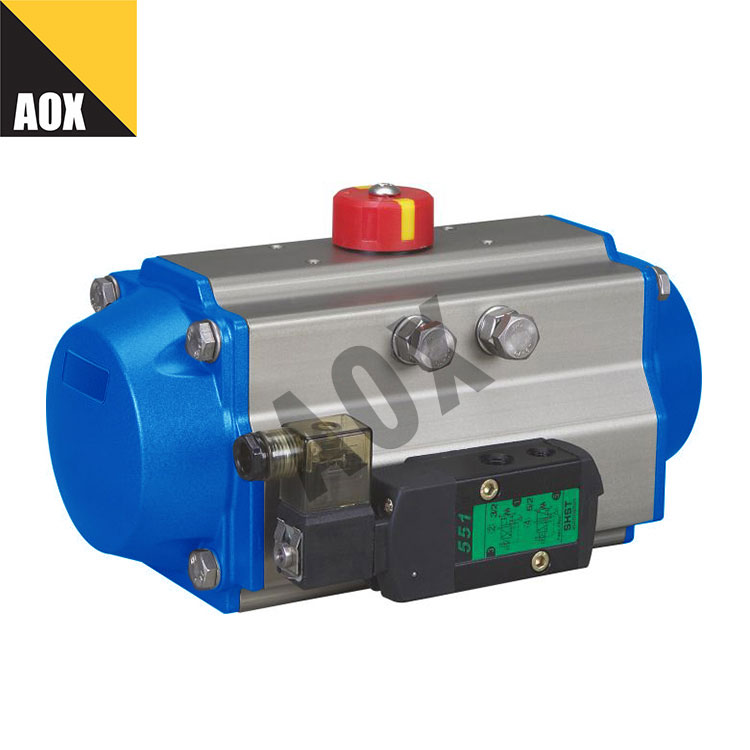 မြင့်သော အရှိန် နွေဦး ပြန်လာ pneumatic rotary actuator