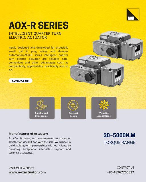 AOX-R Series ဖြင့် တိကျသောထိန်းချုပ်မှု၏အနာဂတ်ကို ခံစားလိုက်ပါ။